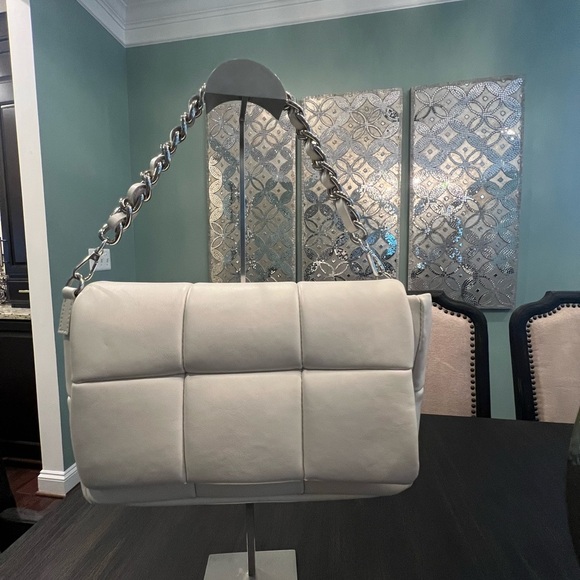 ISADORA Large Square Quilting Leather Shoulder Bag - Picture 1 of 9